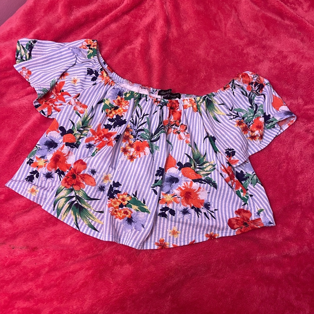 Derek Heart Off The Shoulder Women’s Top